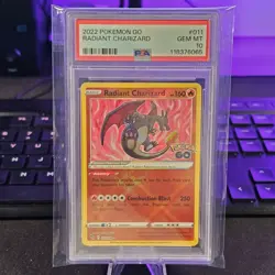 2022 POKEMON GO #011 RADIANT CHARIZARD PSA 10 - Image 1