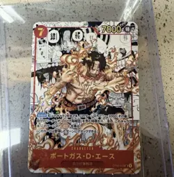 Portgas D Ace One Piece Mini Manga Cut Out Holo Ace - Image 1