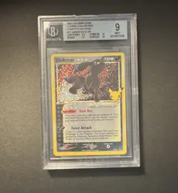 Umbreon Star #17 2021 Pokemon Classic Coll. Celebrations Confetti BGS 9 Mint - Image 1