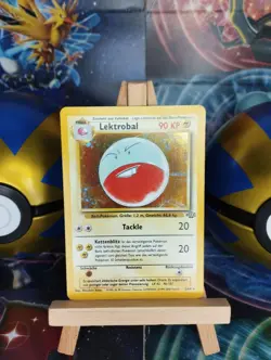 Pokemon Karte Lektrobal 2/64 Jungle Electrode WOTC Booty Swirl Holo PSA DE GD- - Image 1