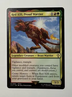 Red XIII, Proud Warrior 91 R Normal FIC MTG NM - Image 1