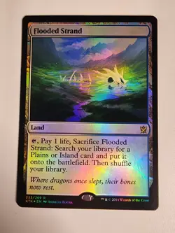 Mtg Flooded Strand Khans of Tarkir Foil Nm - Image 1
