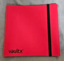 Vault X 12-Pocket Binder Folder Red Very Good condition, Holds 480 cards - Image 1
