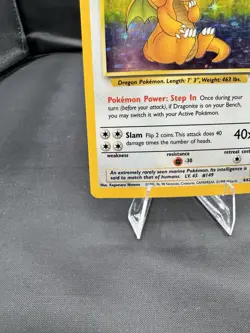 Pokemon TCG Fossil Dragonite 4/62 holo LP and dragonite 19/62 non holo MP - Image 5