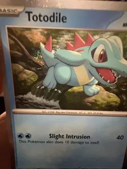 🌀 SWIRL Totodile 041/216 Cosmos Holo Ascended Heroes Pokemon NM Fart Swirl - Image 1