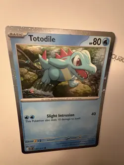 🌀 SWIRL Totodile 041/216 Cosmos Holo Ascended Heroes Pokemon NM Fart Swirl - Image 2