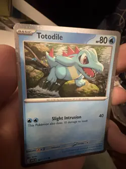 🌀 SWIRL Totodile 041/216 Cosmos Holo Ascended Heroes Pokemon NM Fart Swirl - Image 3