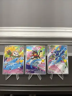 Pokemon First Partner Collection Alolan Starters - Litten, Rowlet, Popplio - Image 1