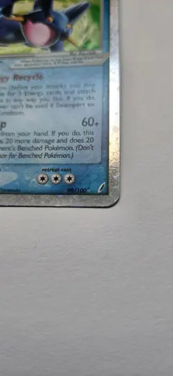 Swampert EX 98/100 Crystal Guardians EN 2006 Pokemon Excellent Condition - Image 3