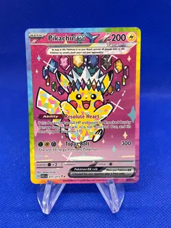 Pokemon ME: Ascended Heroes Pikachu ex 277/217 Special Illustration Rare NM - Image 1