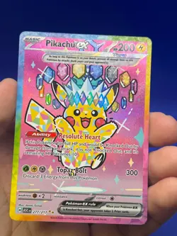 Pokemon ME: Ascended Heroes Pikachu ex 277/217 Special Illustration Rare NM - Image 2