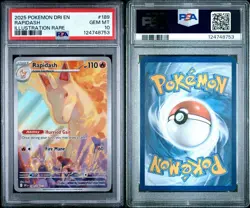 2025 Pokemon Dri En-Destined Rivals #189 Rapidash Illustration Rare PSA 10 - Image 1