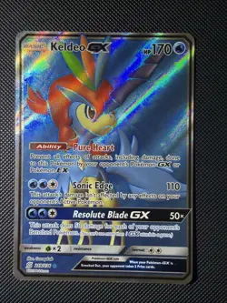 Pokemon TCG Keldeo GX Full Art Card 219/236 Unified Minds - Image 1