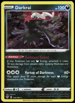 Miscellaneous Cards & Products Darkrai 105/189 Promo Pokemon (Cosmos Holo) NM/M - Image 1