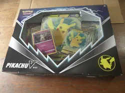 Pokemon Pikachu V Box foil promo card 4 booster packs Mimikyu - Image 1