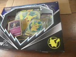Pokemon Pikachu V Box foil promo card 4 booster packs Mimikyu - Image 2