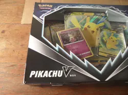 Pokemon Pikachu V Box foil promo card 4 booster packs Mimikyu - Image 4