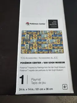 Pokemon Center Van Gogh Museum Pokemon Inspired By Paintings Playmat NEW IN BOX! - Image 3