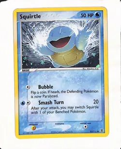 Squirtle [Reverse Holo] 83/112 Pokemon FireRed & LeafGreen - Holo 2004 - Image 1