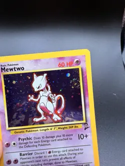 Mewtwo - 10/130 Base Set 2 2000 - WOTC Holo Pokemon TCG NM See Photos swirl 💫 - Image 3