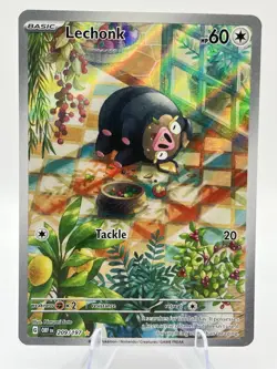 Pokemon TCG Lechonk 209/197 Sv03: Obsidian Flames Holo Illustration Rare - Image 1