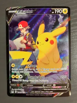 Pokemon Pikachu V TG16/TG30 Ultra Rare SWSH: Lost Origin Trainer Gallery NM - Image 1