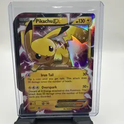 Pikachu EX XY84 Holo Black Star Promo Pokemon MP Card - Image 1