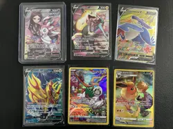 Pokemon Brilliant Stars Six Card Lot, Flareon, Sylveon V, Boltund V - Image 1