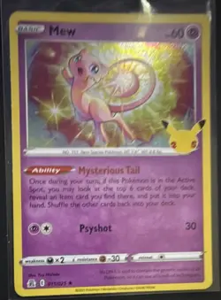 The Pokemon Company Mew 011/025 Celebrations Holo Rare Basic 60 HP - Image 1