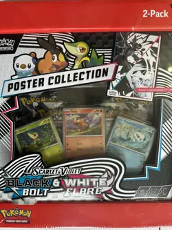 Pokemon Black Bolt & White Flare Binder + Poster Collection Sams Club Bundle - Image 4