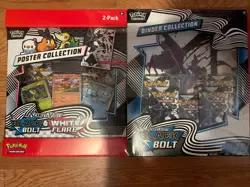 Pokemon White Flare Binder Collection + BB and WF Unova Poster Collection - Image 1