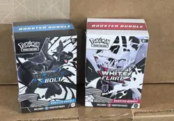 Pokemon Black Bolt and White Flare Booster Bundle Set of 2 Sealed New - Image 1