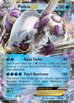 Pokemon TCG Palkia EX 31/122 XY Breakpoint 2016 Holo Ultra Rare - Image 1