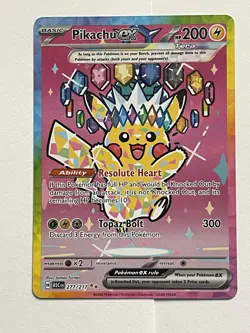 Pikachu EX 277/217 Ascended Heroes Special Illustration Rare Pokemon Card - Image 1