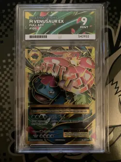 Pokemon TCG XY Evolutions M Venusaur EX Full Art Ultra Rare Card 100/108 Ace 9 - Image 1