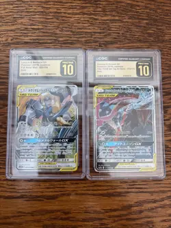 Lucario & Melmetal GX Greninja & Zoroark GX TAG TEAM Pokemon Card Combo - Image 1