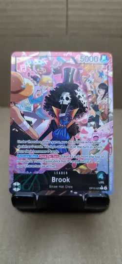 OP15-022 Brook Alt Art Leader Adventure on Kami’s Island One Piece TCG English - Image 1