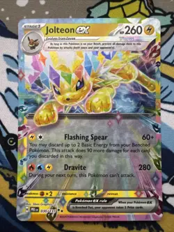 2025 Pokemon S&V Prismatic Evolutions Jolteon Ex 30 /131 Holo Full Art Rare NM - Image 1