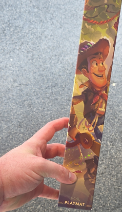 Disney Lorcana TCG Woody Toy Story Foil Standard CCG Playmat Multicolor - Image 1