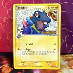 Totodile Reverse Holo Stamped Dragon Frontiers 67/101 Delta Species Pokemon Card - Image 1