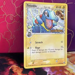 Totodile Reverse Holo Stamped Dragon Frontiers 67/101 Delta Species Pokemon Card - Image 3