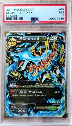 Pokemon TCG XY Flashfire M Charizard EX Ultra Rare Card 69/106 PSA 7 - Image 1