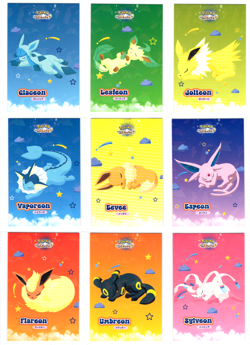 Pokemon Let's Go Eevee Database Set Eeveelutions 9 CARD LOT * CRACKED ICE HOLO - Image 1