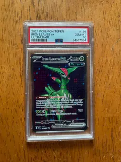 Pokemon TCG Iron Leaves EX 186/162 Temporal Forces Ultra Rare PSA 10 - Image 2