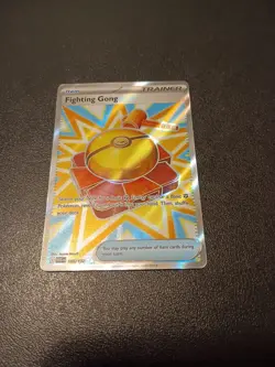 Pokemon TCG Fighting Gong Trainer Card 168/132 Near Mint Condition - Image 1