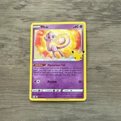 Mew Holo Rare Celebrations 011/025 New TCG Card Sword & Shield Foil 2021 TCG - Image 1