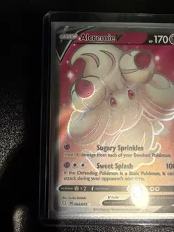 Alcremie V 064/072 Shining Fates Full Art Ultra Rare Holo Pokemon Card NM - Image 1