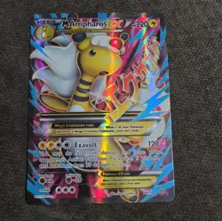 M Ampharos EX 88/98 Holo Full Art XY Ancient Origins Pokemon Card - Image 1