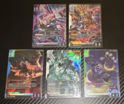 GUNDAM TCG Phantom Aria Lot Of 5 LR LEADER RARE Cards 002, 066, 017, 050, 065 - Image 1