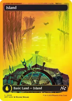 1x NM [First-Place Foil] Island (#0508) Aetherdrift MTG pack fresh - Image 1
